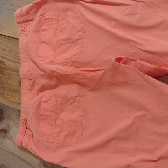 Chico's Vintage Orange Cotton High Waisted Pants Size 2 or US Size L -12 - Picture 8 of 15